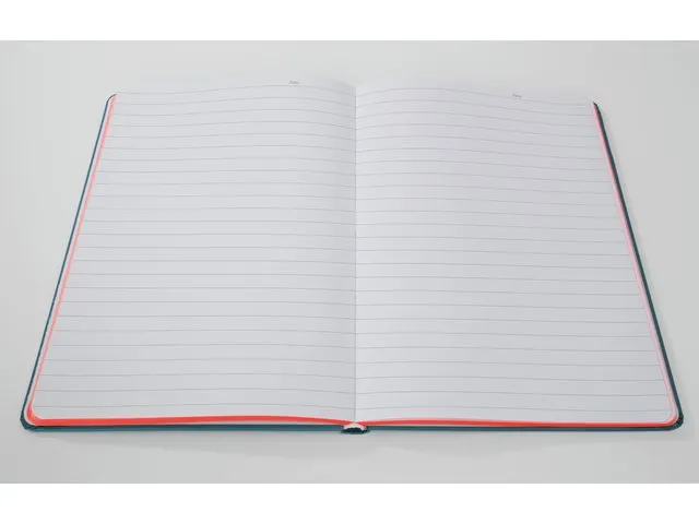 Carnet Sigel Linescape Neo A5 bleu/papaye à couverture rigide