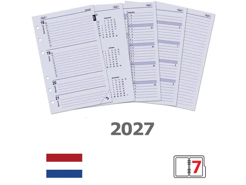 Agendavulling 2027 Kalpa Senior 7dagen/2pagina's
