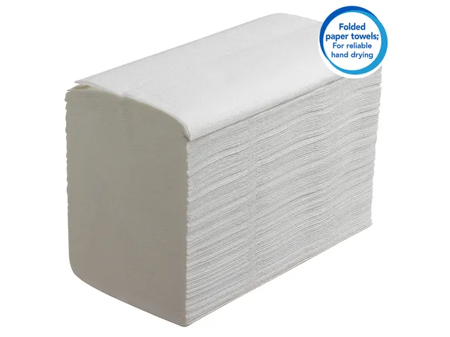 Handdoek Scott Essential i-vouw 1-laags 20x21cm wit 15x340stuks 6617