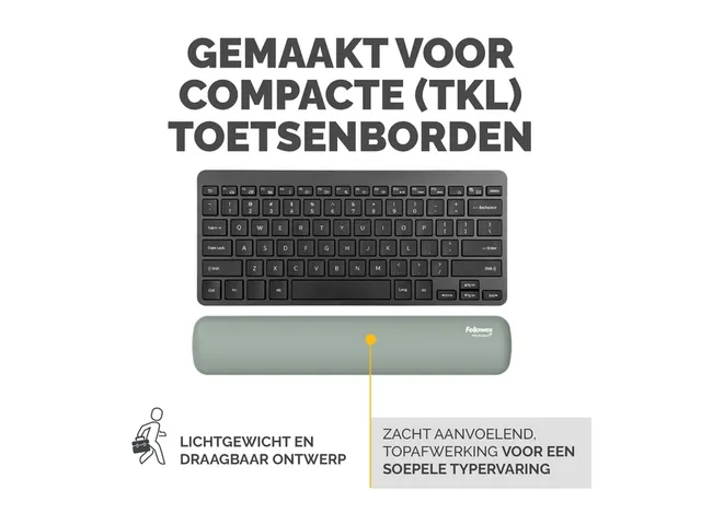 Polssteun Fellowes Breyta compact saliegroen 6x32cm