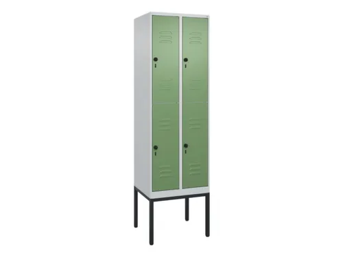 dubbeldekse locker,HxBxD 2120x600x500mm,2x2vak.,vak B 300mm