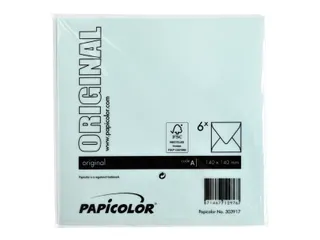 Envelop Papicolor 140x140mm Zeegroen gegomd - 3