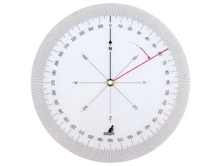 Koershoekmeter Kangaro kunststof 126mm transparant - 5