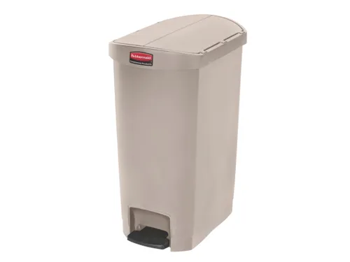 Slim Jim Step On Container End Step Kunststof 50 Liter Beige