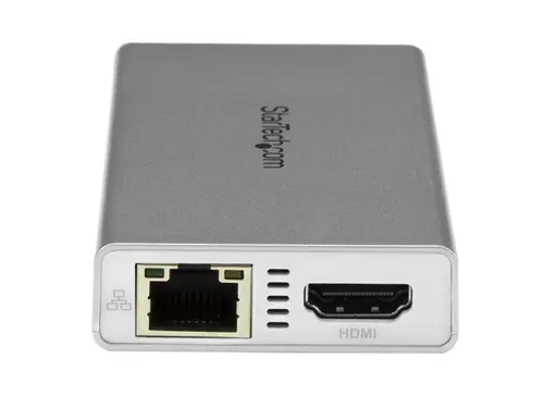 Usb-C Multiport Laptop Adapter 4K Hdmi - Gbe - Usb 3.0 - Zilver & Wit