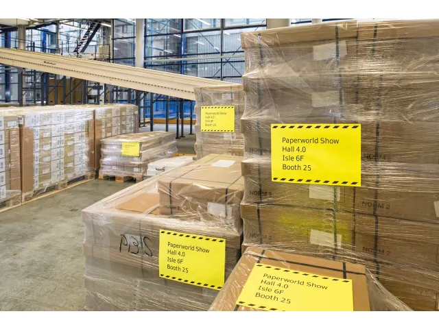 HERMA 5148 Gekleurde etiketten A4 210x297mm Neon Geel 20 stuks