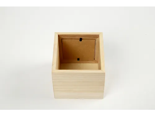 Pennenbakje met fotoframe Creativ Company 10x10x10cm hout