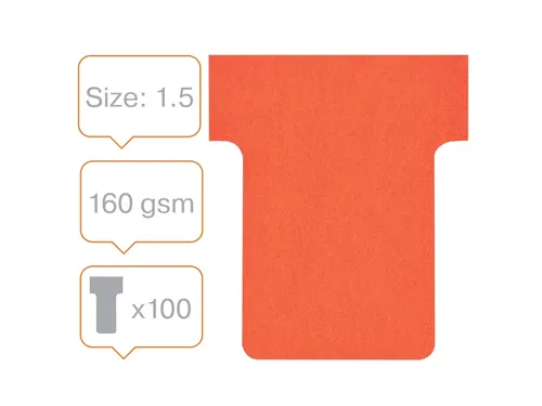 Planbord T-kaart Nobo nr 1.5 36mm rood