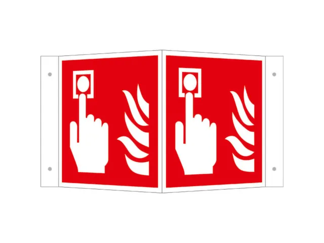 Brandbeveiligingsbord,Brandmelder,Hoekbord,Aluminium,Nalichtend