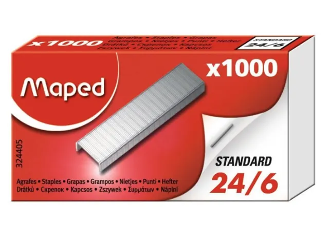 Nieten Maped 24/6 verzinkt 1000 stuks