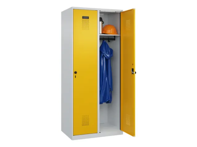 locker,HxBxD 1850x800x500mm,2vak,vak B 400mm,draaigrendel