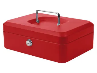 Geldkist Pavo 250x180x90mm rood - 4
