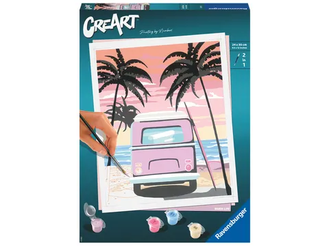 Schilderen op nummers CreArt Beach life