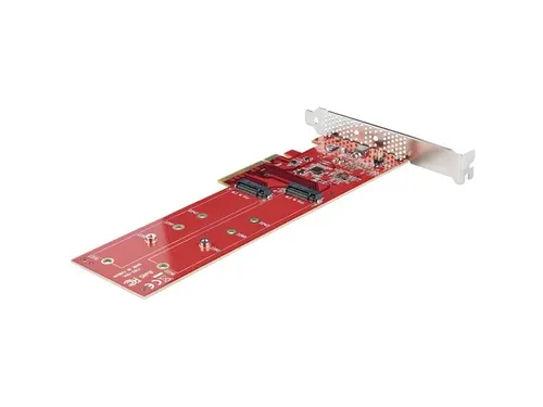 Dual M.2 PCI Express SSD Adapter Kaart