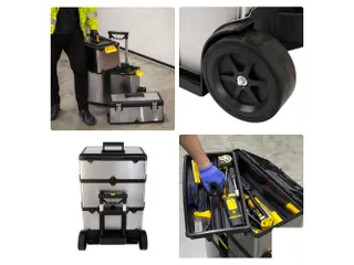 Gereedschapswagen 3-in-1 Trolley RVS 570x354x830mm 167 Liter - 4
