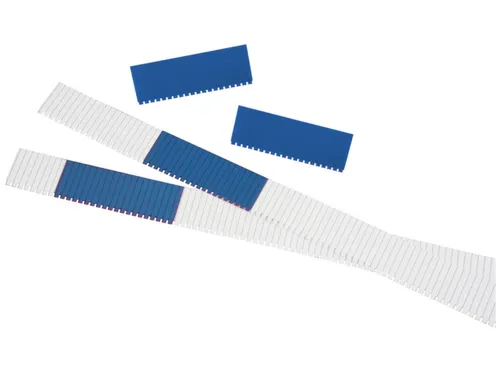 insteekbord,HxB 27x76mm,kunststof,blauw-transparant
