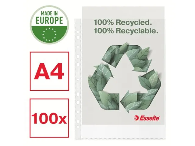 Showtas Esselte A4 11-gaats 100% gerecycled PP transparant