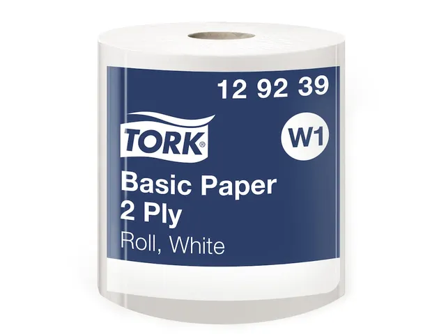 Tork Poetspapier Rol Basic 129239 2-Laags W1 Wit