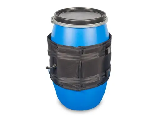 verwarmingsmantel,v. 120l vat,buiten nylon,zwart,400 W,m. thermostaat