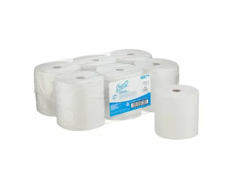 Scott 6687 XL Handdoekrollen Wit 1-Laags 6 rollen