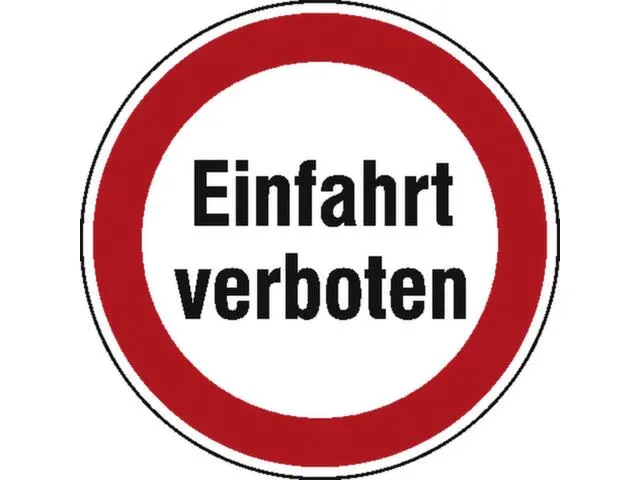 verbodsbord,"Verboden inrijden",wandbord,aluminium,standaard,Ø 315mm