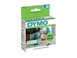 Etiket Dymo Labelprint Vierkant 25x25mm Verwijderbaar S0929120