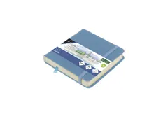 Schetsboek Kangaro 12x12cm sky blue PU HC 80 vel 140gr roomwit met ela