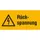 waarschuwings-combibord,v. binnen/buiten,Externe spanning,PVC