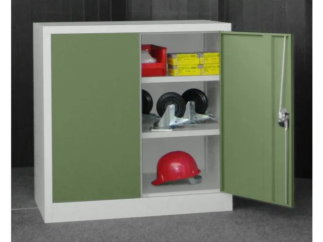 grootvolumekast met openslaande deuren,RAL7035,front RAL6011