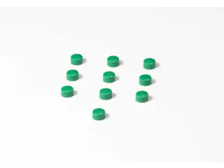 Memomagneten 10mm Groen 10 stuks - 1