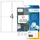 HERMA 10019 Verwijderbaar Adresetiket A4 99,1x139mm Wit 100 stuks