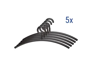 Kledinghanger MAUL acryl 460X190mm zwart 5 stuks - 3