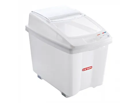 Araven verrijdbare Voedselcontainer 100 Liter met transparante deksel