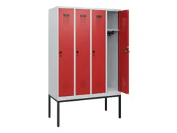 schoollocker,HxBxD 1950x1200x500mm,4vak,vak B 300mm,draaigrendel