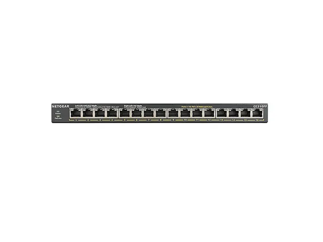 Gs316Pp-100Eus Gigabit Switch Standalone 16xRJ45 183W POE+ unmanaged
