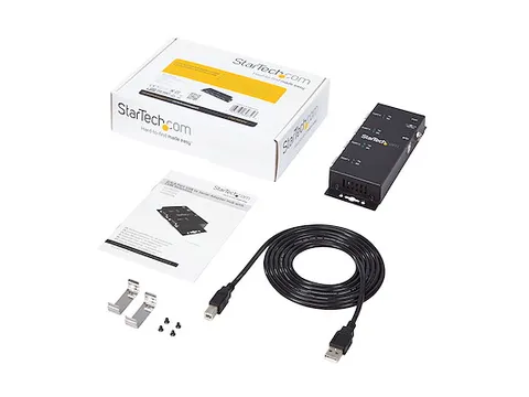 4-poort USB naar DB9 RS232 Seriële Adapter Hub