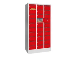 Postsorteerkast 1850x930x500mm 3x10 Vakken Ral7035 Front Ral3000