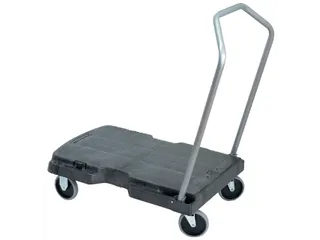 Transportkar Rubbermaid Triple Trolley inklapbaar 227kg zwart - 1