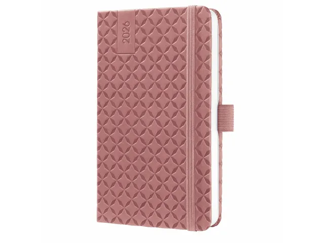 Weekagenda Flair A6 2026 (NL/FR/EN/DU) Dusty Red Hardcover