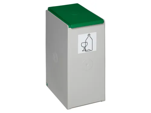 afvalverzamelbox,1x40l,HxBxD 570x250x405mm,romp Polystyreen lichtgrijs