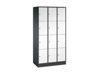 lockerkast,HxBxD 1950x920x500mm,3x4vakken,cil.-slot,sokkel - 2