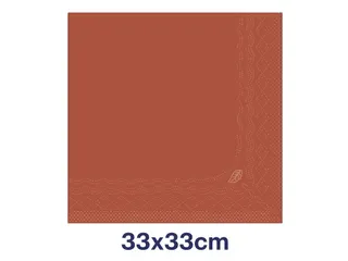Tork 477216 Lunch Servet 2-laags 1/4 Vouw Terracotta 33x33cm - 4