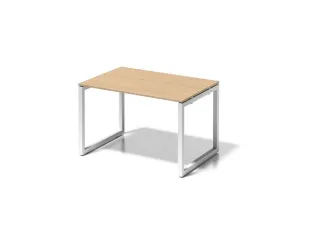 bureau,HxBxD 740x1200x800mm,blad esdoorn,sledeframe verkeerswit - 1