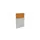 baliepaneel,v. bureau,aanbouw links,B 800mm,MP-lichtgrijs,BN3005-geel