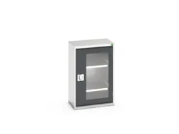 vitrinekast,HxBxD 800x525x350mm,2xStalen bodem,romp RAL7035
