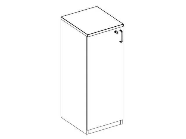 armoire de bureau,HxlxP 1545x400x445mm,MS-gris foncé