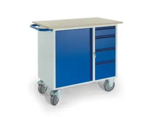 kastwagen,draagverm. 400kg,laadvl. LxB 1000x600mm - 1