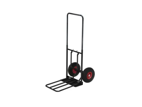 Steekwagen,Draagverm. 150Kg,Steekplaat Vervangbaar,Stalen Buis,Zwart