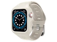 Spigen Liquid Air Pro Case Apple Watch SE 40mm Band Wit Silicone