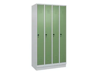 locker,HxBxD 1950x1000x500mm,4vak,vak B 250mm,draaigrendel,sokkel - 1